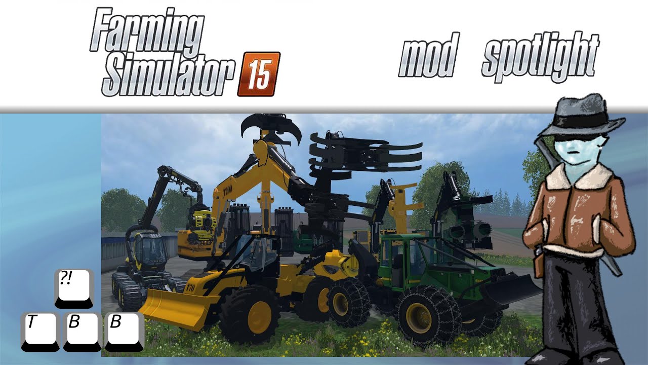 Farming Simulator 15 Mod Spotlight - Forestry Pack and Skidder