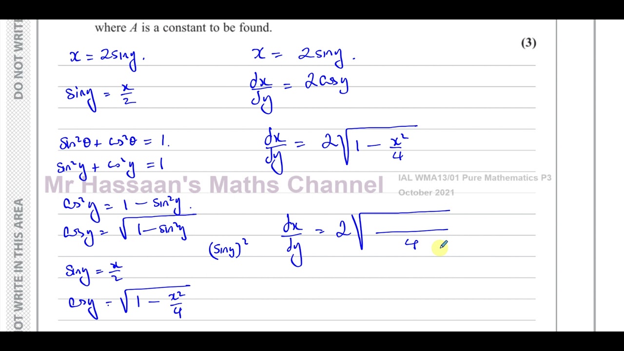 WMA13 IAL (Edexcel) P3 Oct 2021 Q8 Inverse Trigonometric Functions, Sketching, Differentiation
