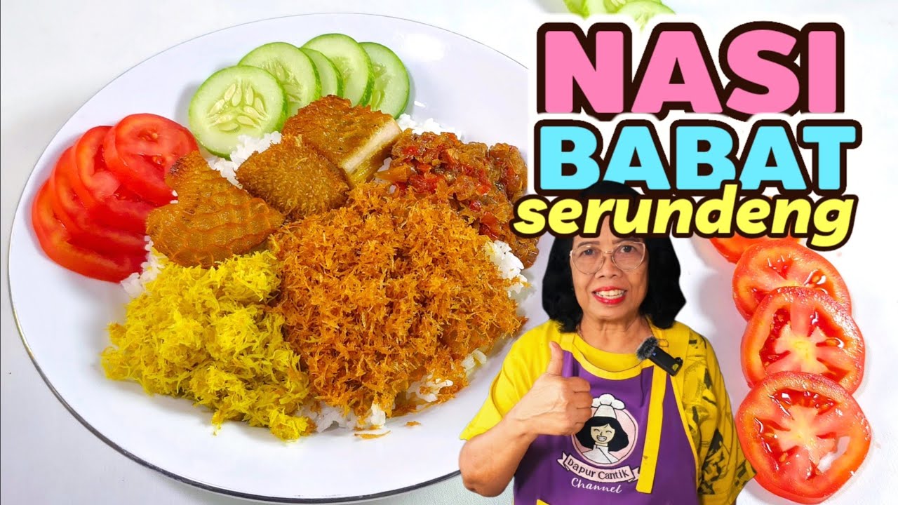 DIJAMIN KETAGIHAN SIH.. RESEP NASI BABAT SERUNDENG KULINER KHAS MADURA // RESEP SAMBAL BAWANG/
