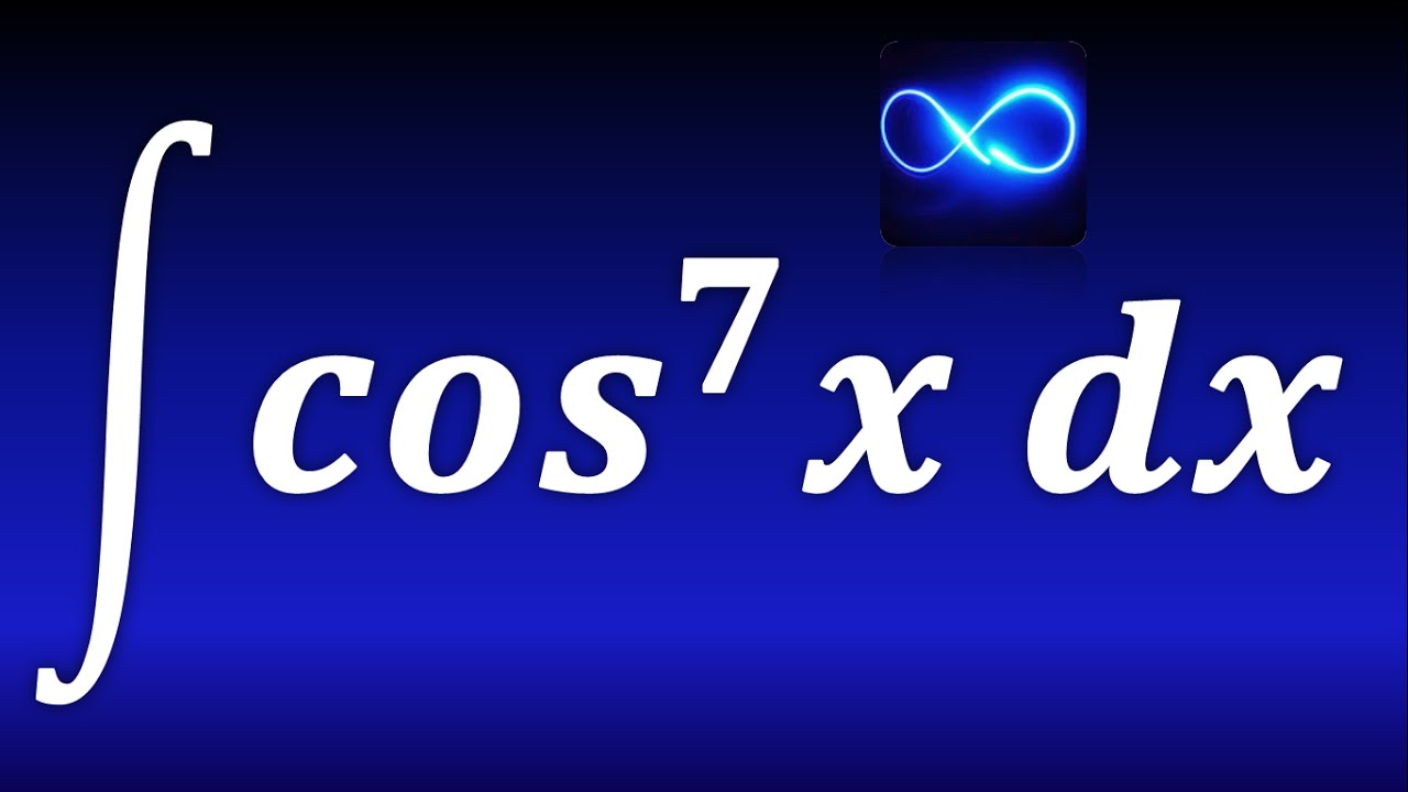 143. Integral de coseno a la séptima. Exponente impar. TRIGONOMETRICA. EJERCICIO RESUELTO.