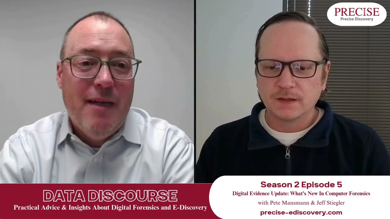Data Discourse S2E5  - Digital Evidence Update: What's New in Computer Forensics
