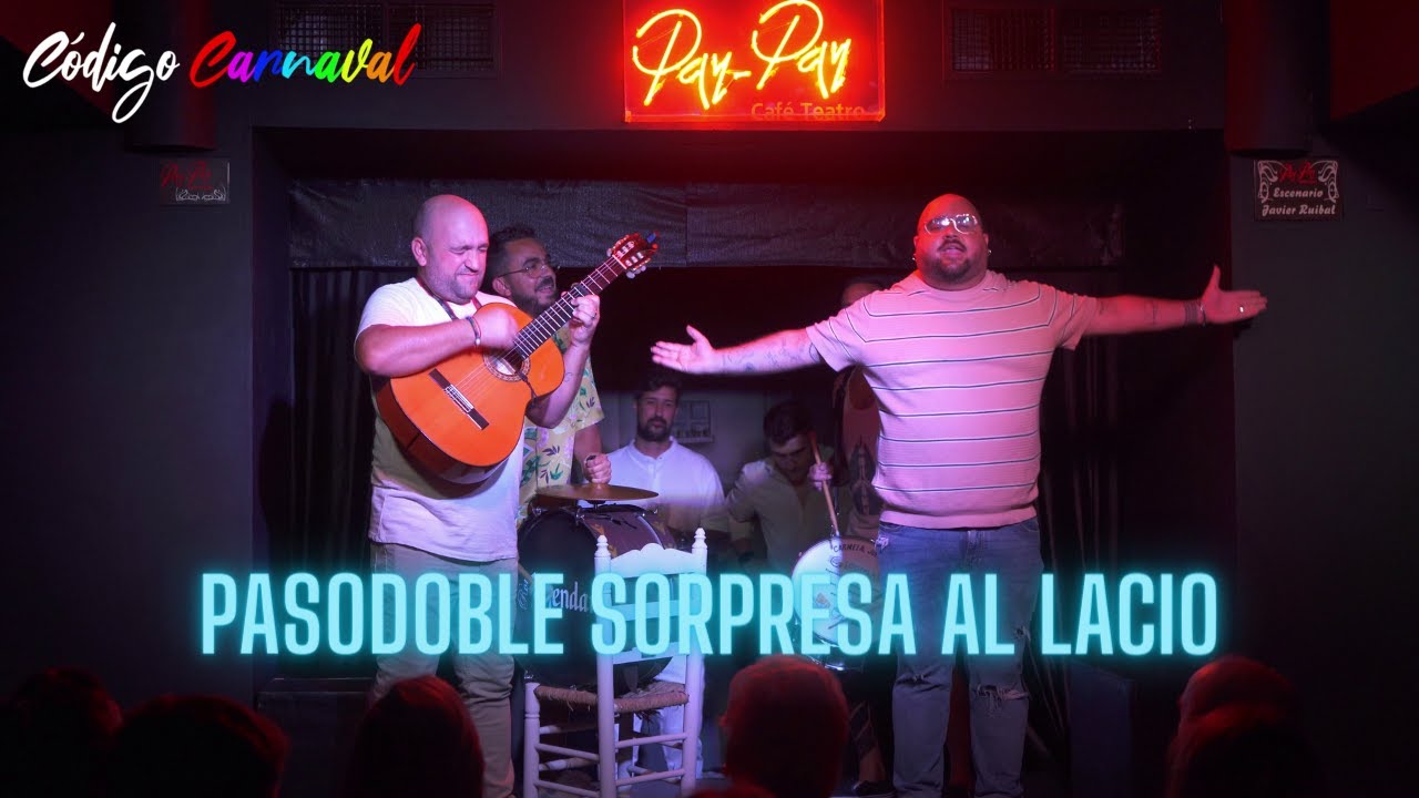 Manolín Santander canta pasodoble SORPRESA al LACIO