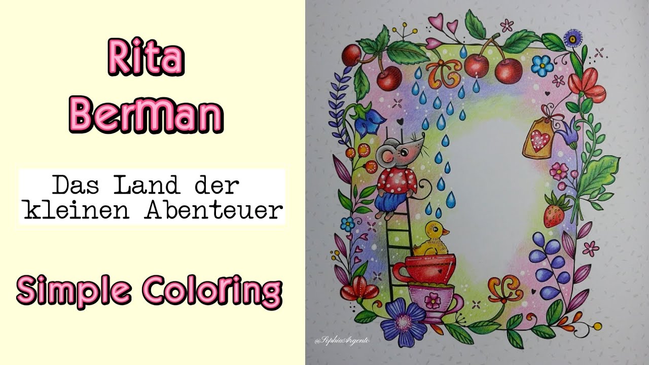 Coloring Simple Picture - New Book - Rita Berman- Das Land der Kleinen Abenteuer