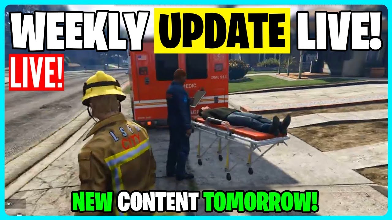 GTA ONLINE WEEKLY UPDATE LIVE! NEW CONTENT TOMORROW!