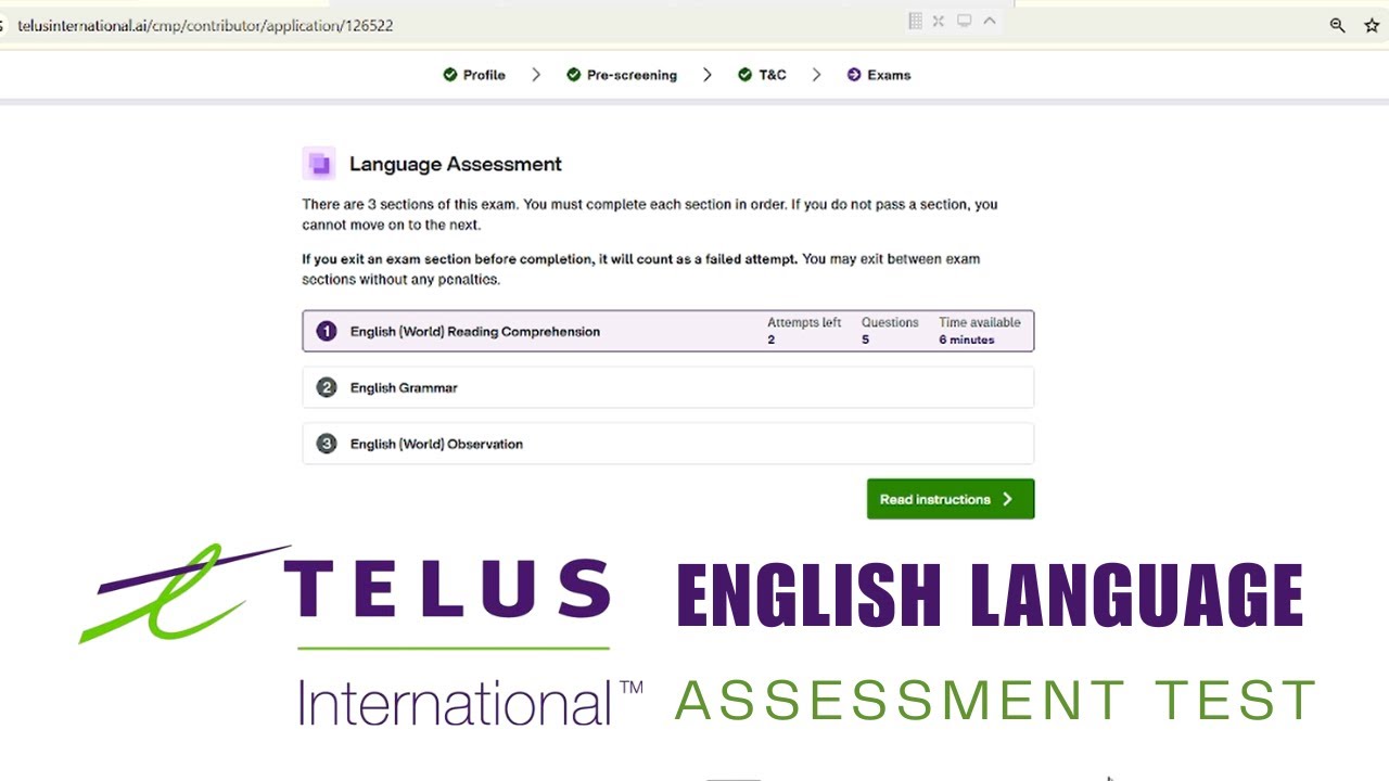 Вопросы и ответы по оценке английского языка Telus International | Понимание, грамматика, наблюдение