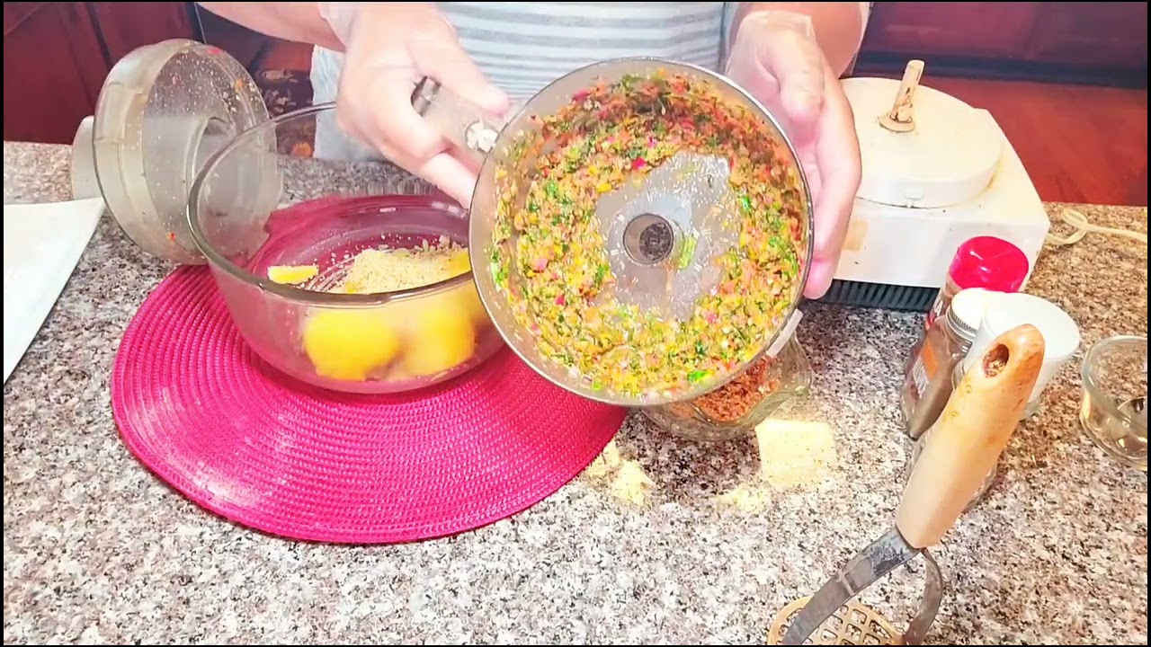 كبه بطاطا بالخضار / اكله نباتيه صحيه