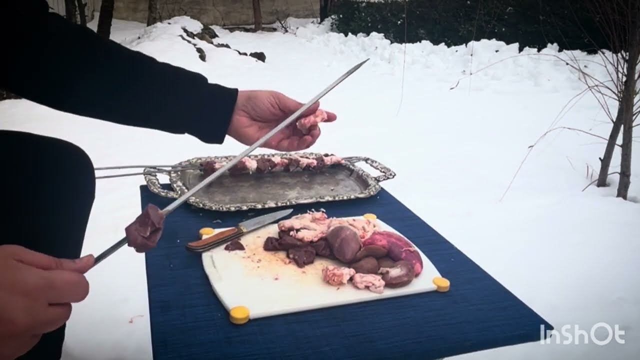 Grilled Liver in the Snow and Fire