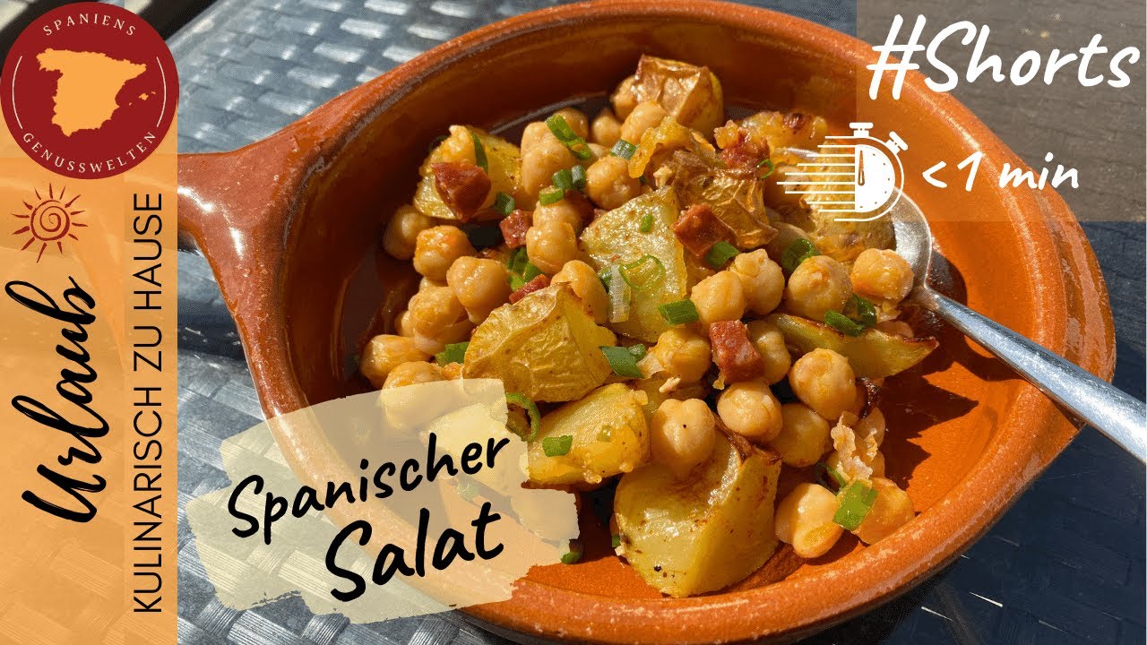 🇪🇸 Warmer Chorizo Kartoffelsalat mit Garbanzos #Shorts - Spanische Rezepte unter einer Minute 🇪🇸