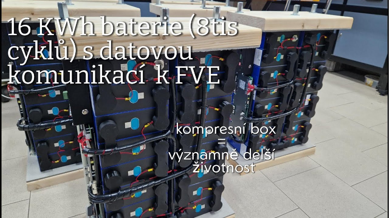 LiFePO4 baterie 48V/320Ah-16KWh pro FVE. BMS s datovou komunikací nejen pro Victron.