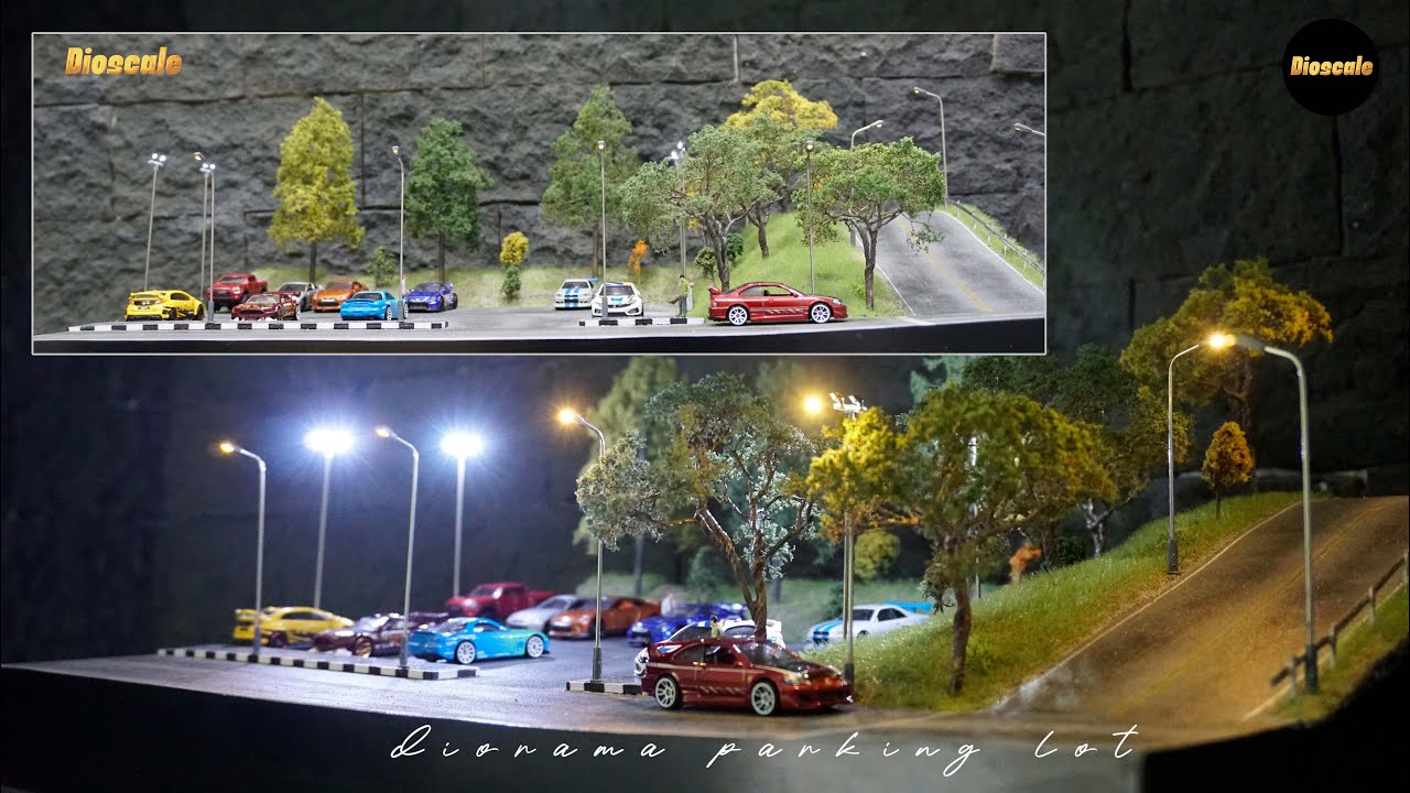 DIY Diorama Parking Lot | How To Make Diorama Parking Lot - Scale 64