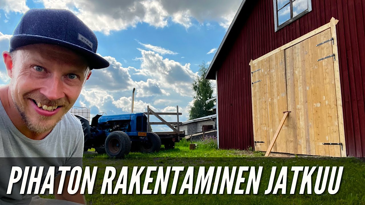Lehmien pihaton rakentaminen jatkuu // Uudet pariovet painoi syntisesti!