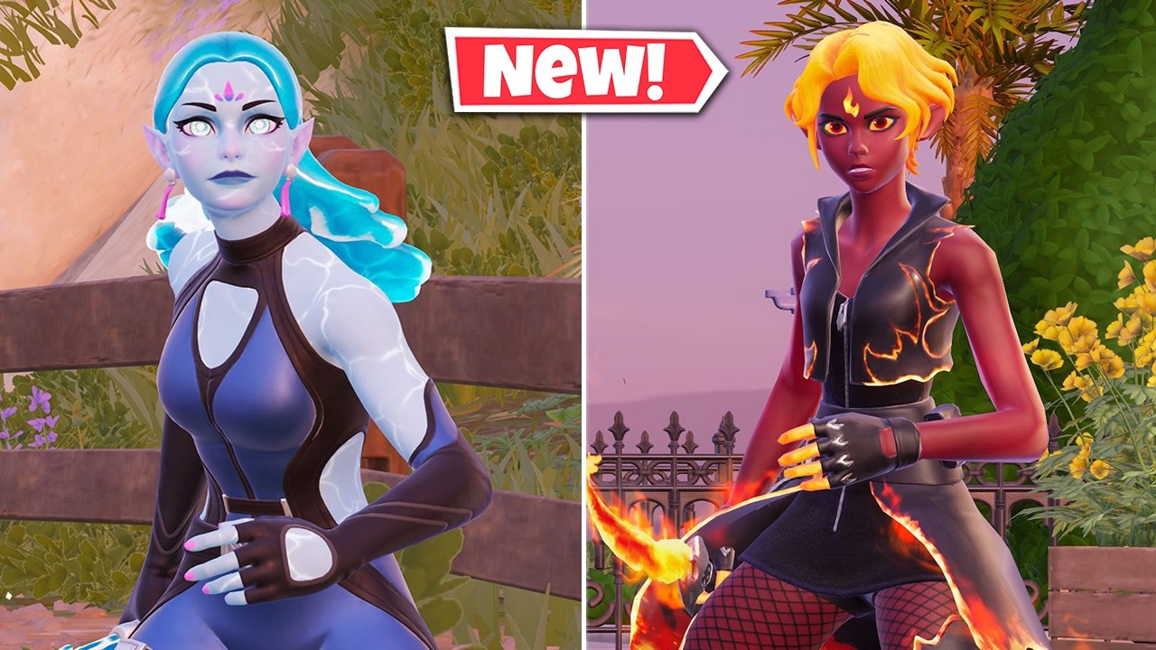 Новый набор ELEMENTAL COURT в Fortnite! (Скины LADY FLAMESPARK и LADY WAVEFLOW)
