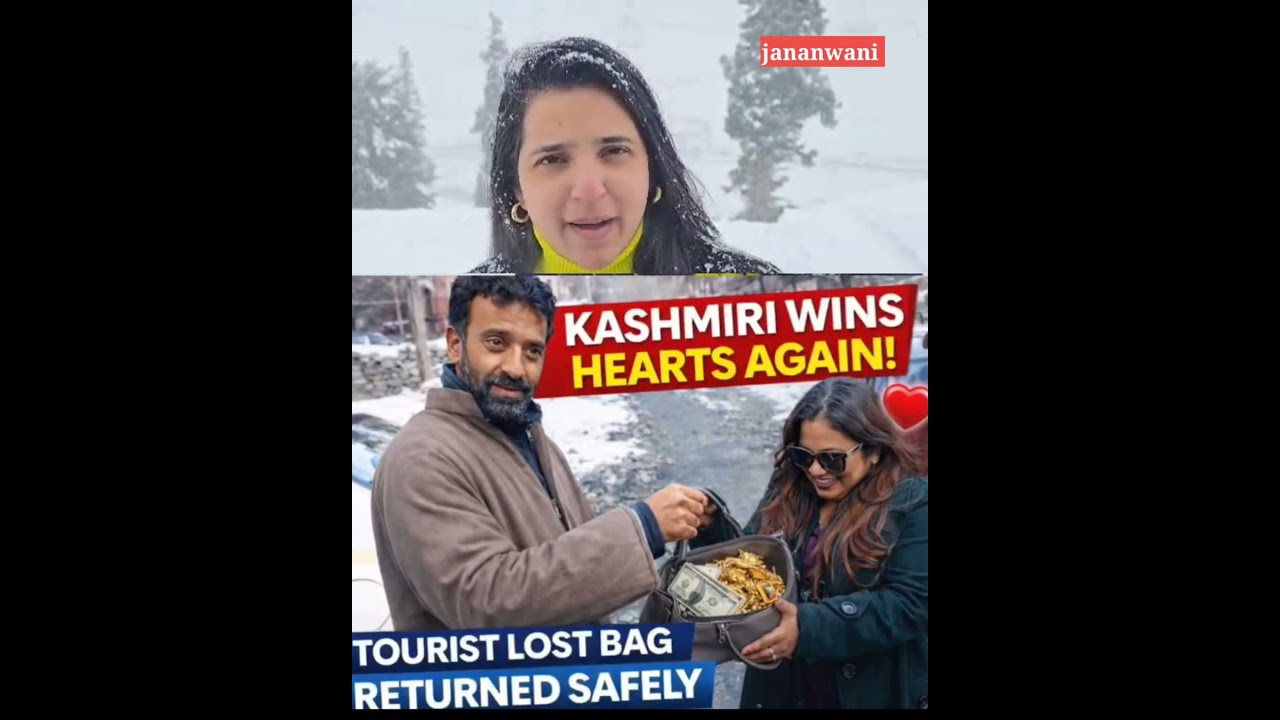 Kashmiri wins hearts again. A tourist said she lost a bag containing thousands. It was found safe