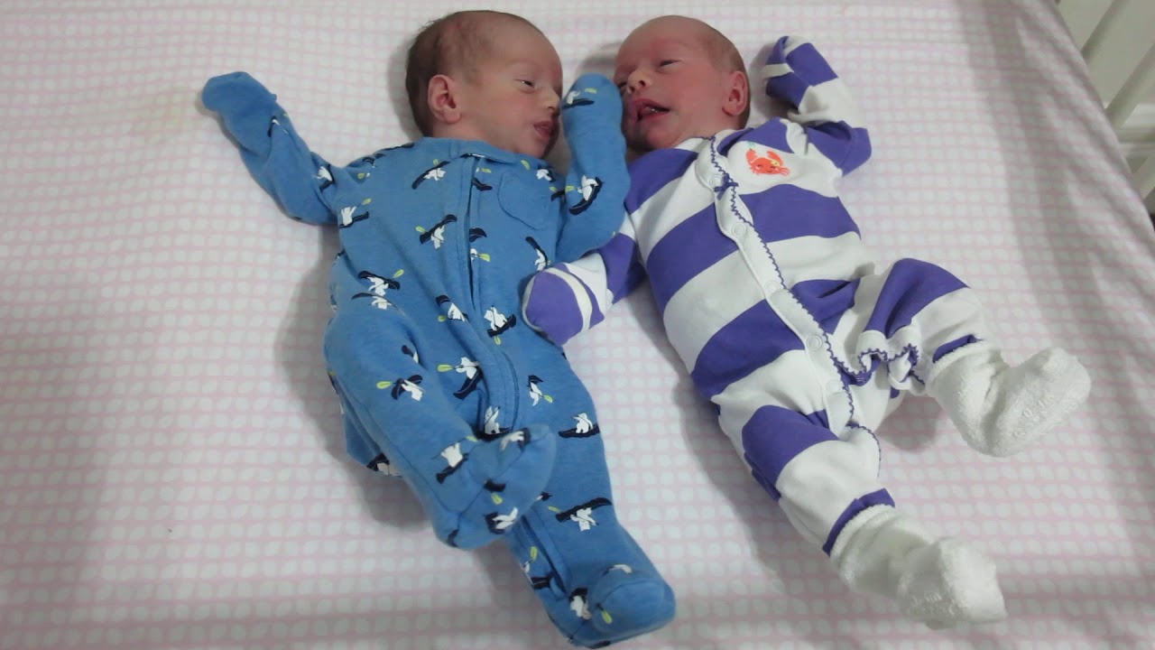 BABY SNEEZES IN HER TWIN BROTHER'S FACE