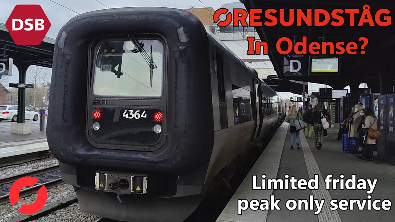 Øresundståg in Odense? | Limited friday only train service | Trip on DSB type ET trains