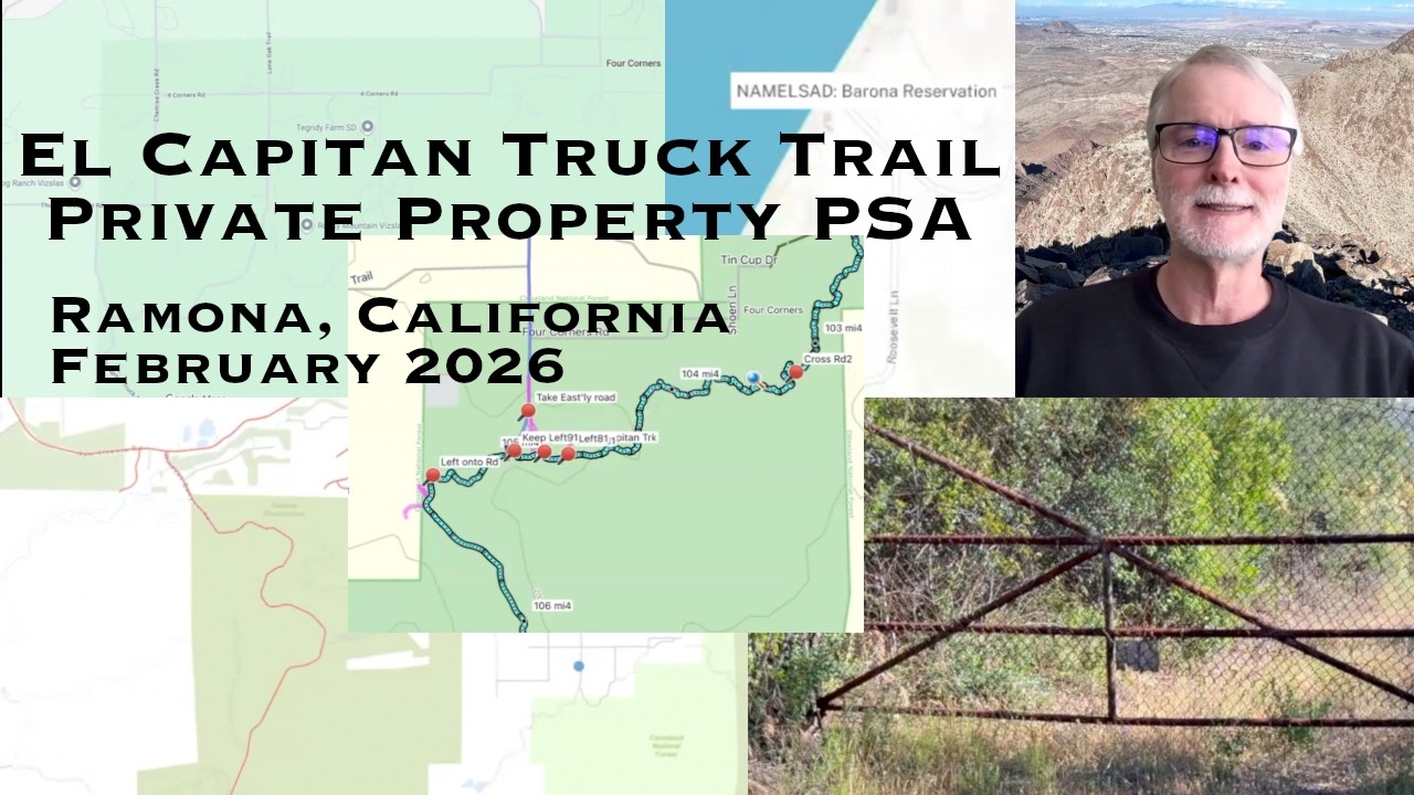 El Capitan Truck Trail PSA