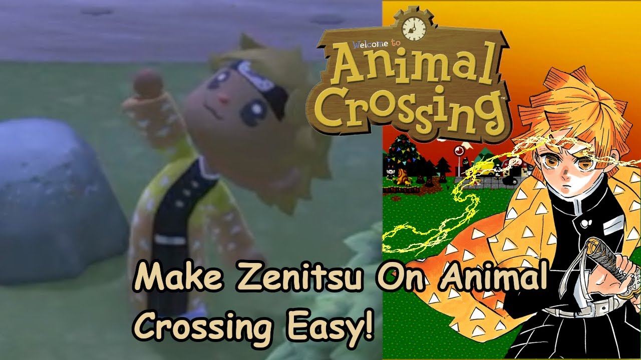 How To Make Zenitsu From Demon Slayer, In Animal Crossing New Horizons!!