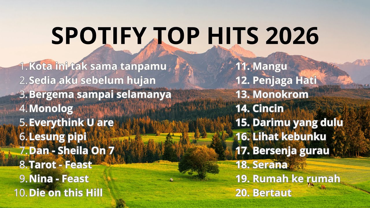 Lagu Top Hits Spotify 2026 — Lagu Santai Buat Kerja 2026 | Lagu Terbaru 2026