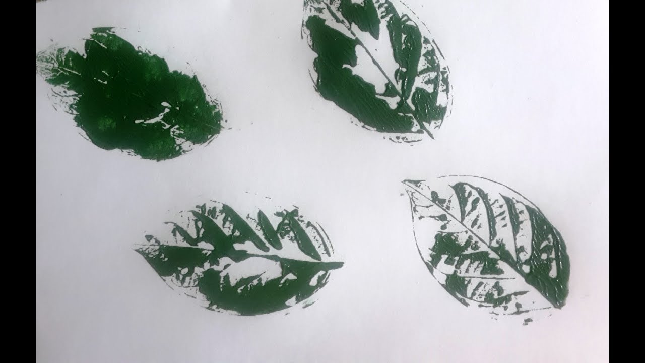 Leaf Print Technique for Kids | Easy Simple Leaf Printing for Children