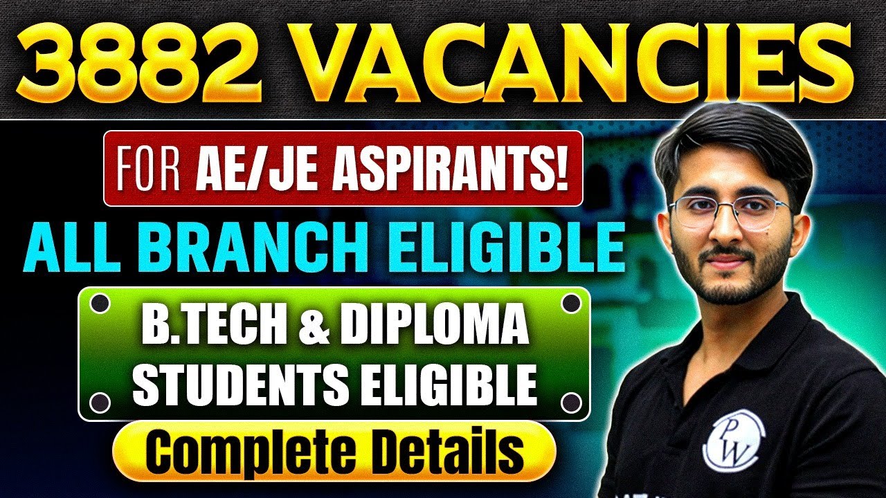 3800+ Government Job Vacancies | Golden Opportunity for B.E / B.Tech & Diploma Students