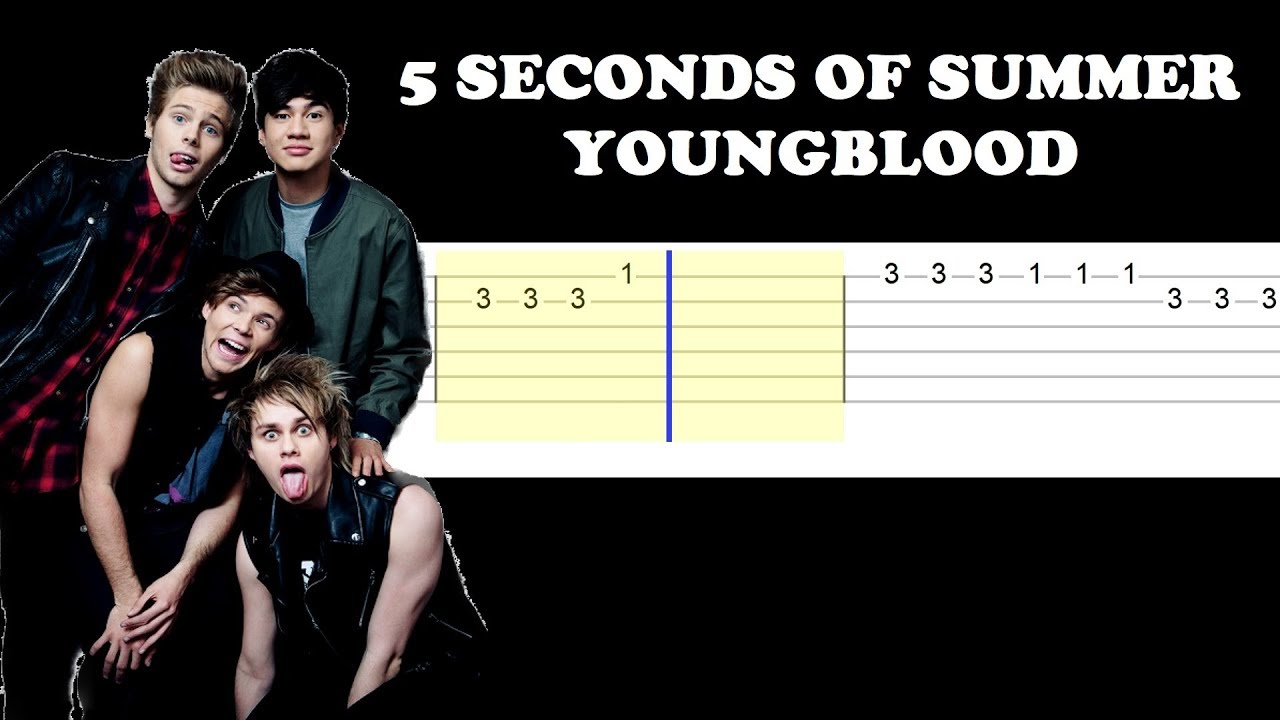 5 Seconds Of Summer - Youngblood (Easy Guitar Tabs Tutorial)