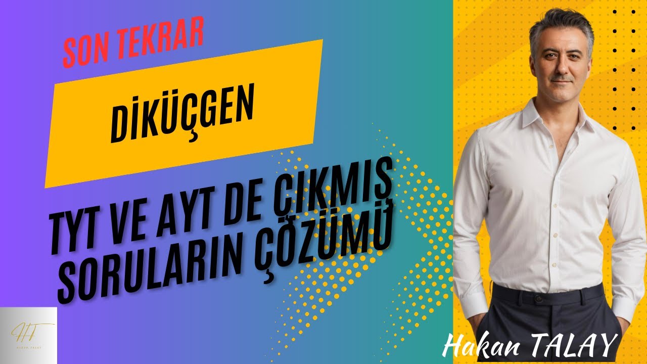 Dik üçgen ile ilgili daha önce #tyt ve #ayt de çıkmış soru çözümleri