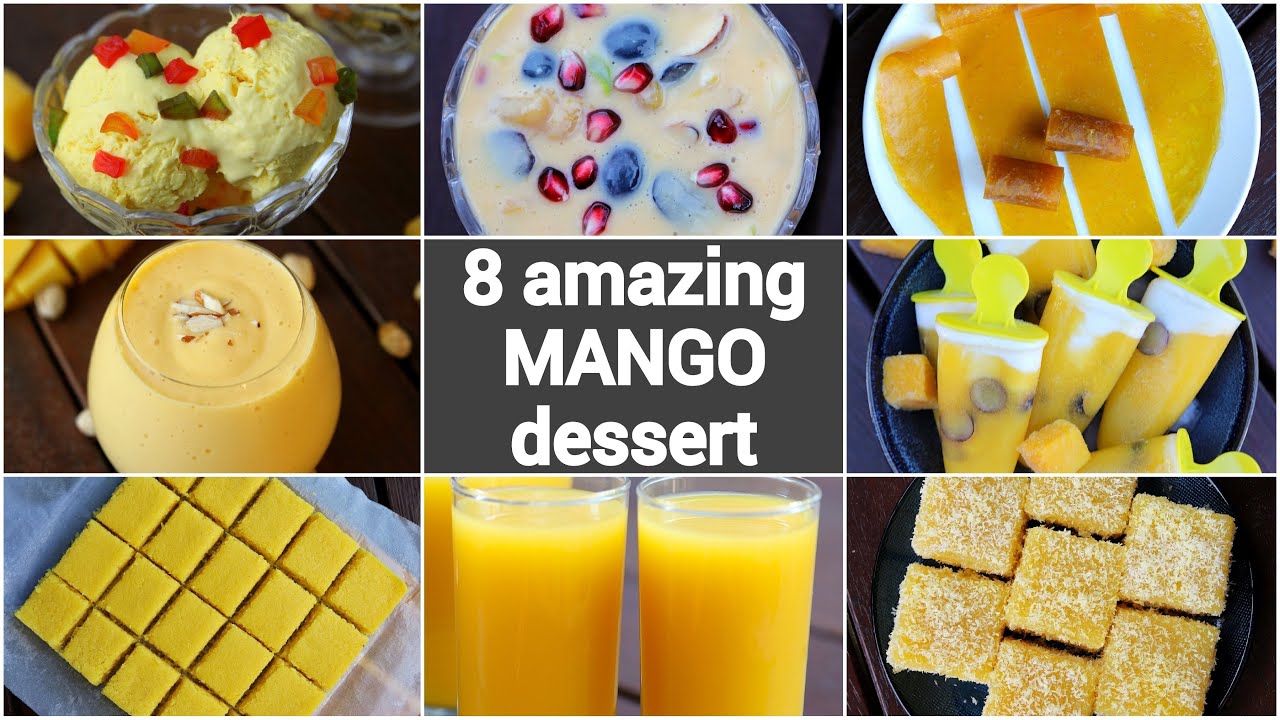 mango dessert recipes indian | mango sweet recipes collection | easy mango recipes