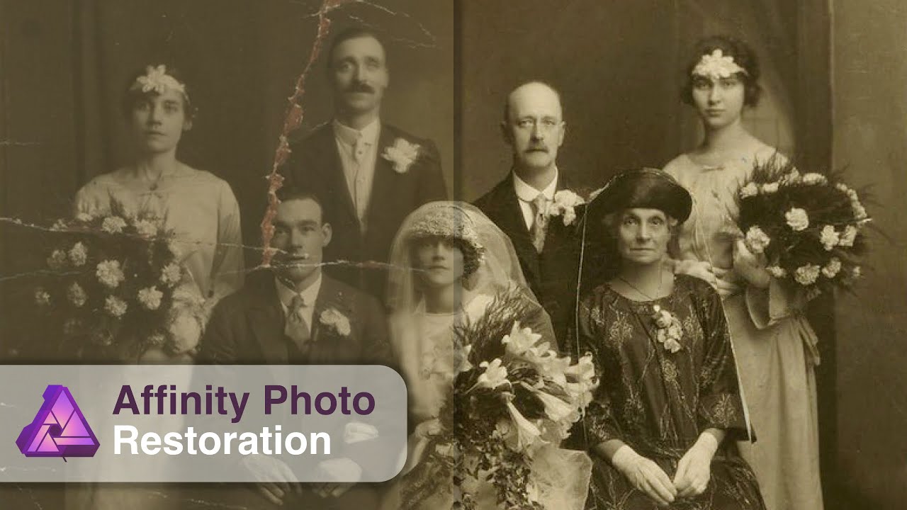 Restoring a very old picture in Affinity Photo