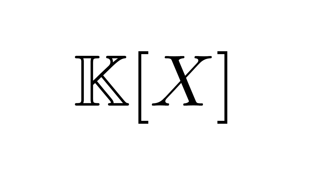 Polynômes 1 - L'ensemble K[X]