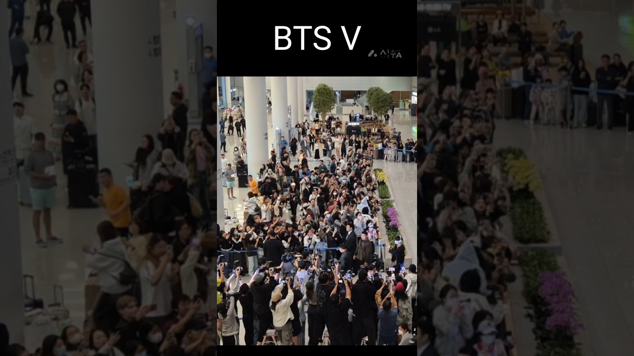 BTS V | Airport Arrival