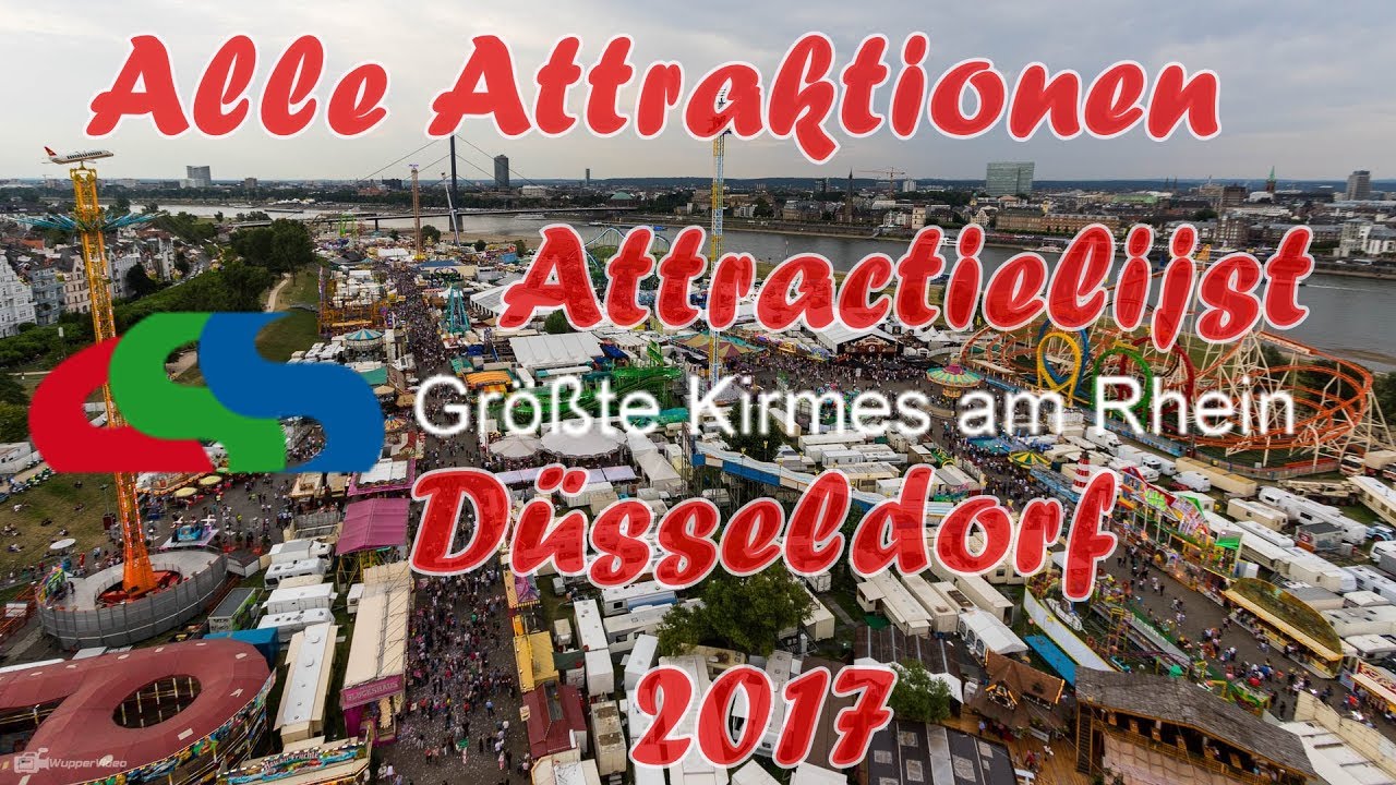 Alle Attraktionen/Atractielijst Rheinkirmes Düsseldorf 2017 - Der Mega Kirmes