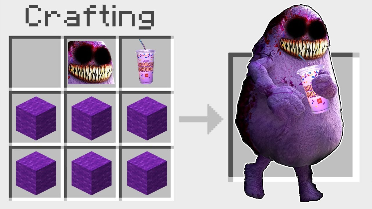 NIE CRAFTUJ GRIMACE SHAKE w Minecraft 💀🥤