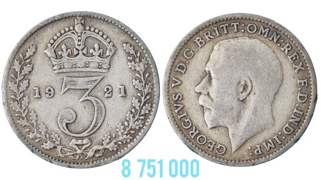 UK 1921 3 Pence Coin VALUE + REVIEW George V