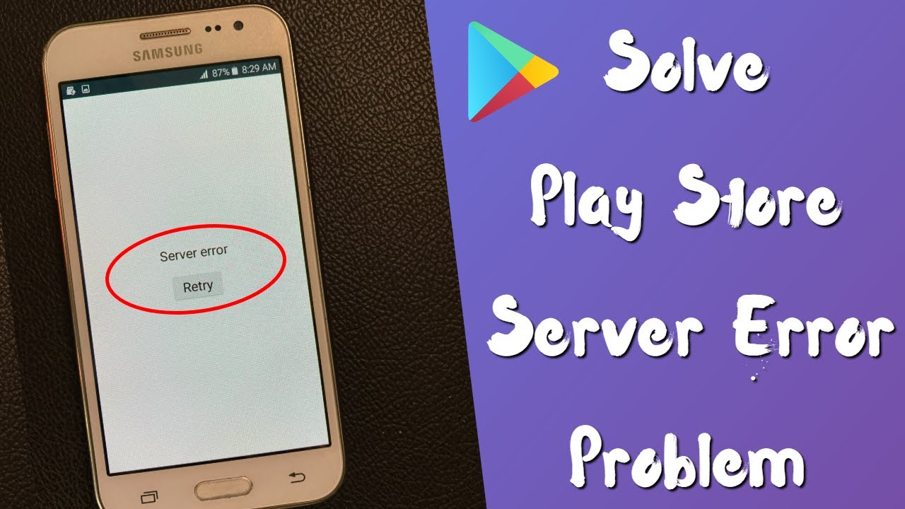 Исправление ошибки сервера Play Store на Samsung J2, J3, J5, J7 | Решение проблемы с ошибкой серв...