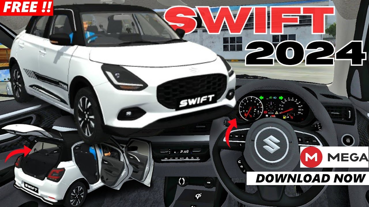 How to Download Suzuki Swift 2024 Car Mod For Bus Simulator Indonesia | Car Mod For Bussid | #bussid