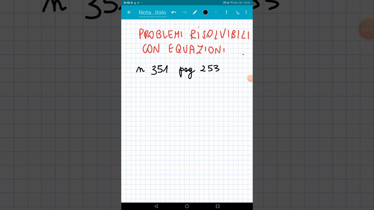 Problemi risolvibili con equazioni