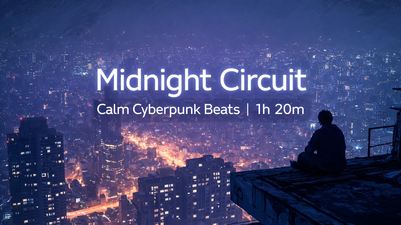 Neon Stillness. 1 Hour 20 Minutes of Calm Cyberpunk Beats