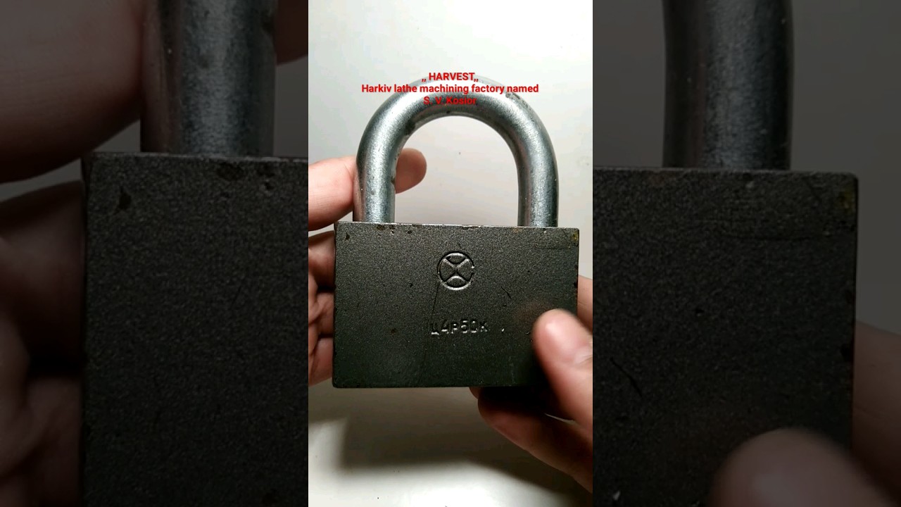 Big Soviet disc detainer Padlock#security #lock #ukraine #russia #sovietunion #kharkiv