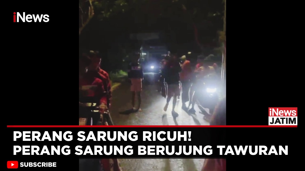 VIRAL! Perang Sarung di Bangkalan Ricuh, 1 Pemuda Luka Dikeroyok | iNews Jatim