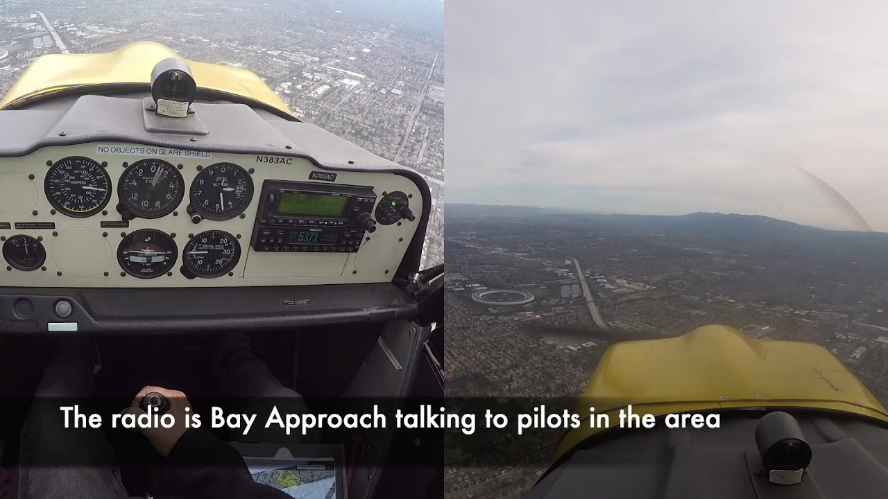 Citabria, Flying over Apple Infinite Loop Headquarters
