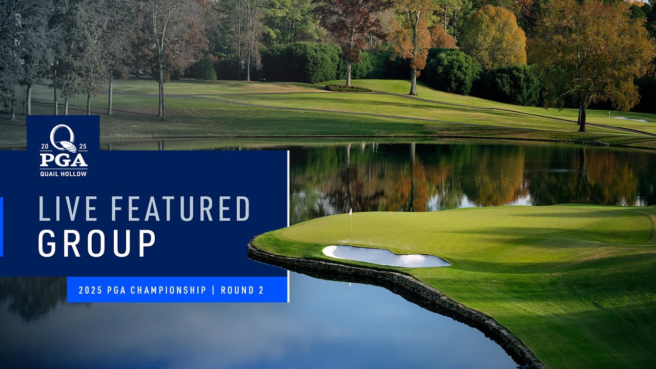 LIVE | Reed, Spieth, Åberg | Featured Group 2 AM | Round 2 | 2025 PGA Championship