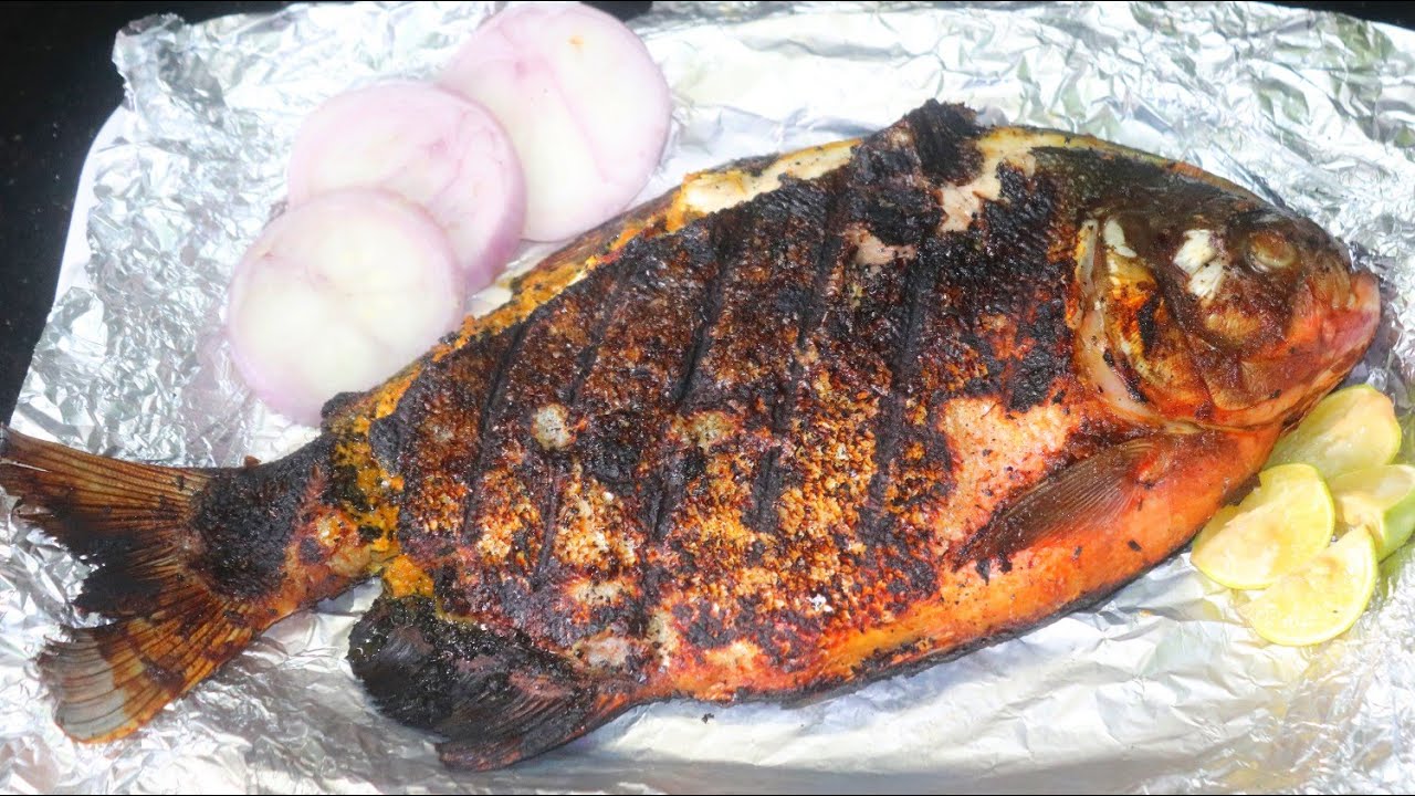 Homemade grilled fish // how to make tasty smoky flavored fish