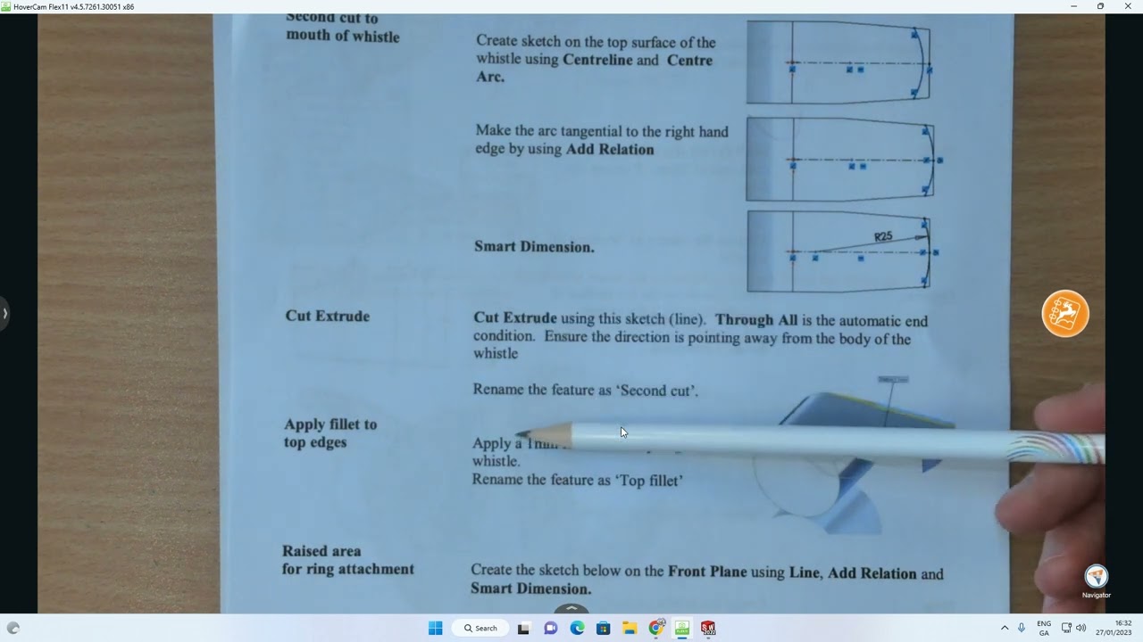 Solidworks - Whistle Exercise