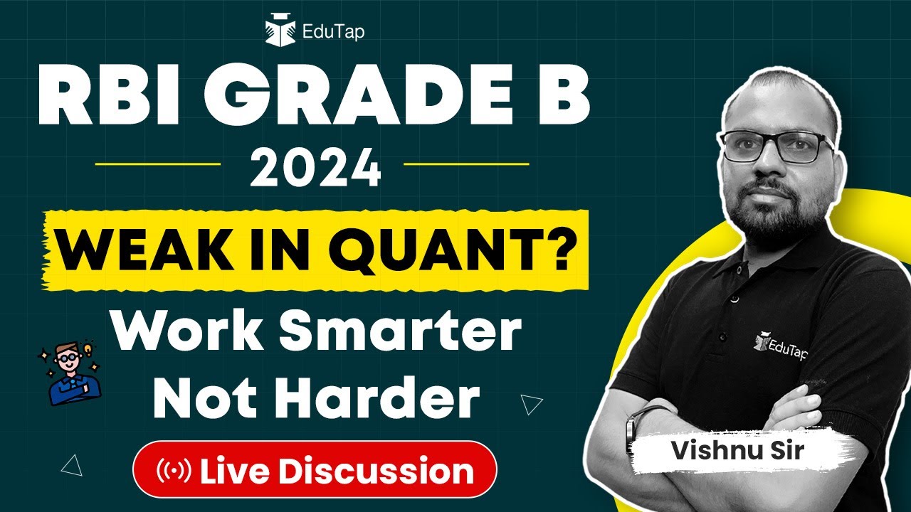 RBI Grade B Quant Preparation Strategy, Syllabus & Pattern | RBI Quant Important Topics | EduTap