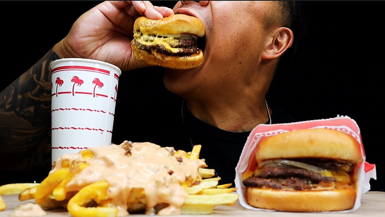 IN N OUT 3x3 CHEESEBURGER & ANIMAL STYLE FRIES