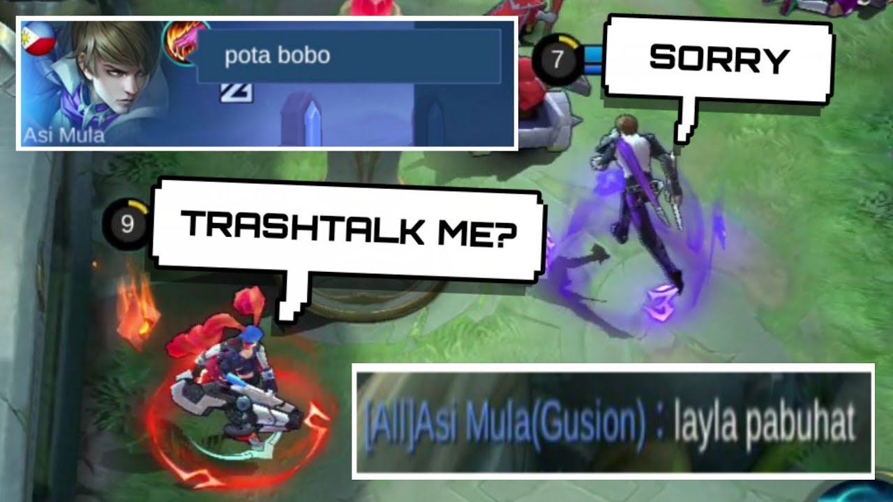 This Gusion Trashtalked Me! WHY IS HE SUDDENLY BEING NICE? | MLBB