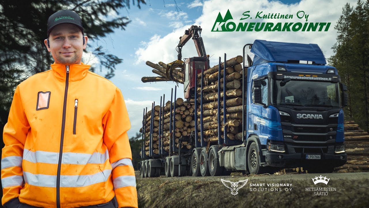 Puutavara-autonkuljettaja Mika - Koneurakointi S. Kuittinen Oy - Nuorten Tarinat Metsäalalta