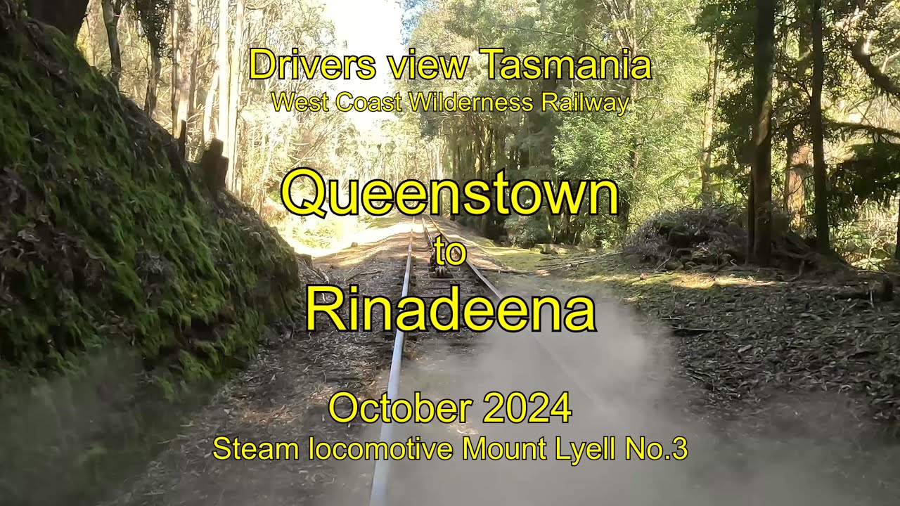 Drivers view Tasmania, Queenstown to Rinadeena, Oct 2024