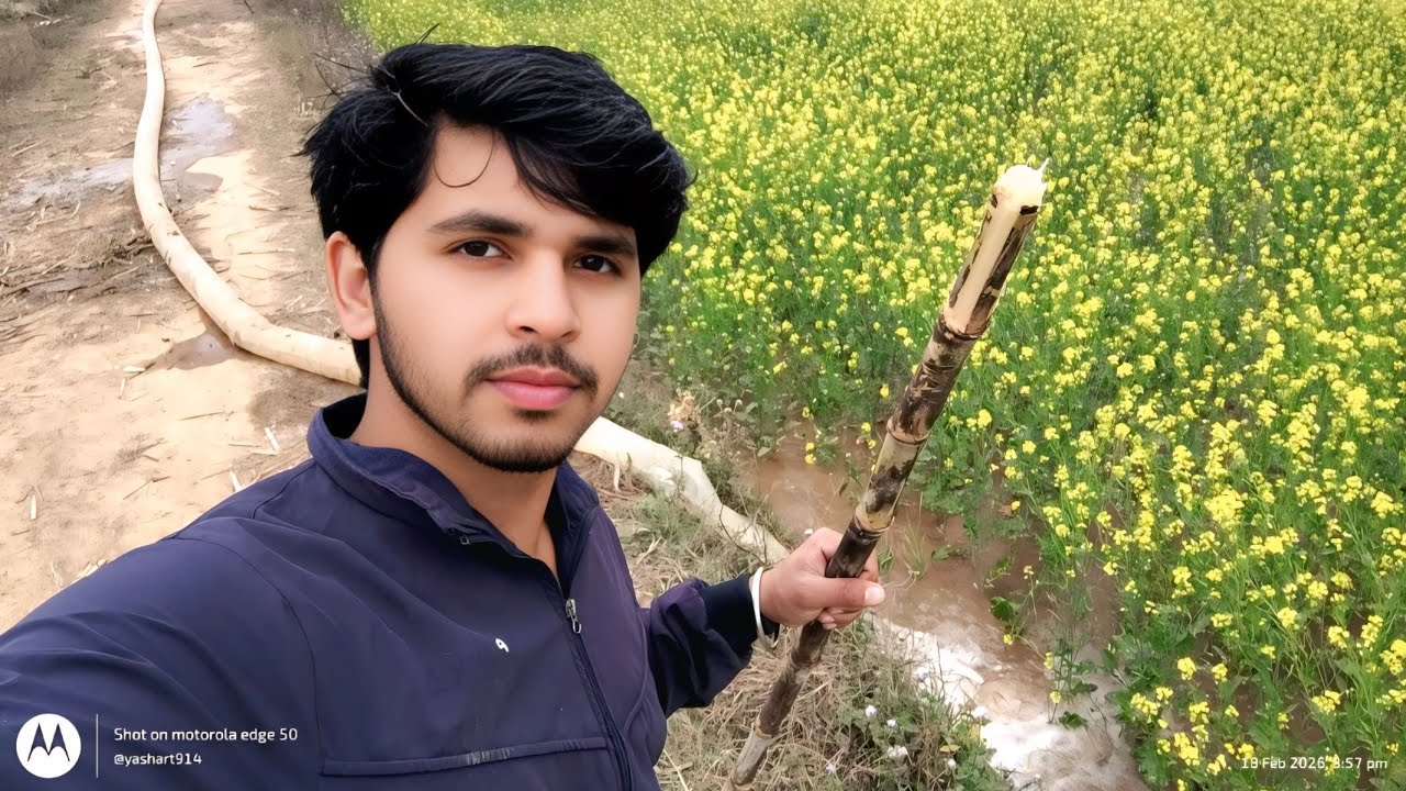 Leta k khet m Pani lgaya 