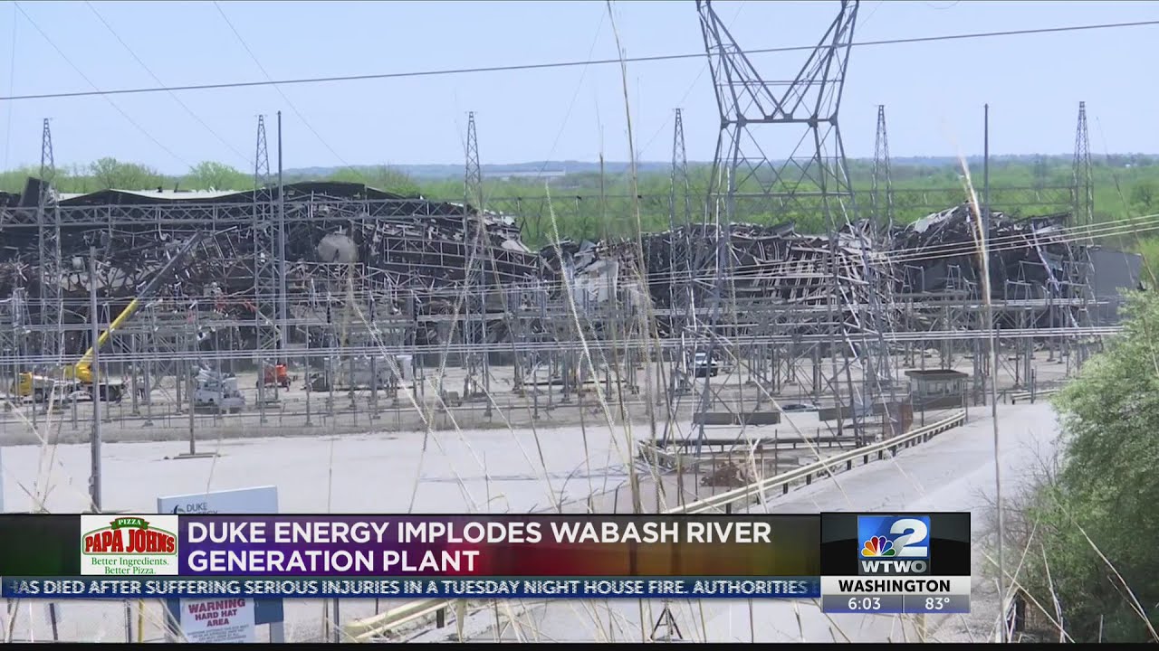 Duke Energy implodes Wabash River Generation Plant